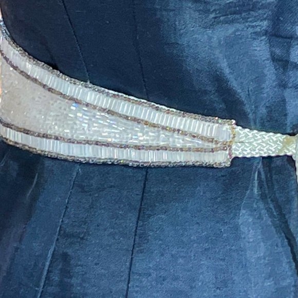 ▪️VTG▪️CHRISTIAN DIOR▪️1980's RARE Handmade Sequin Pearl Accented Beaded Belt - Picture 5 of 11